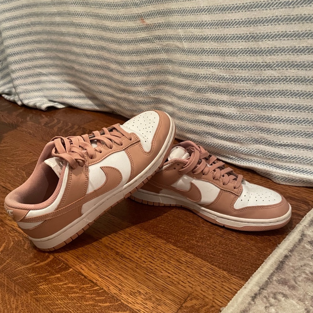 Women's Pink and White Sneakers